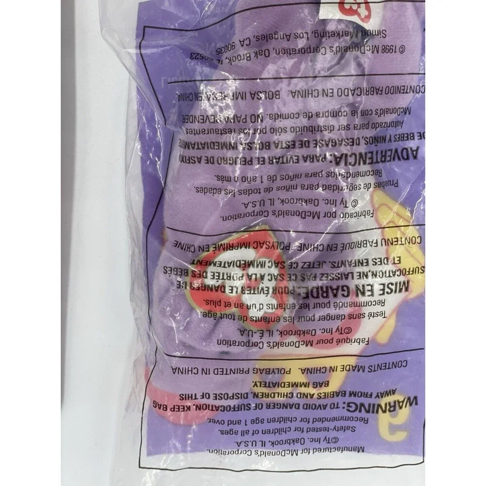 Vintage McDonald's Ty Teenie Beanie Babies Lot - Sealed Happy Meal Toys (Late 90